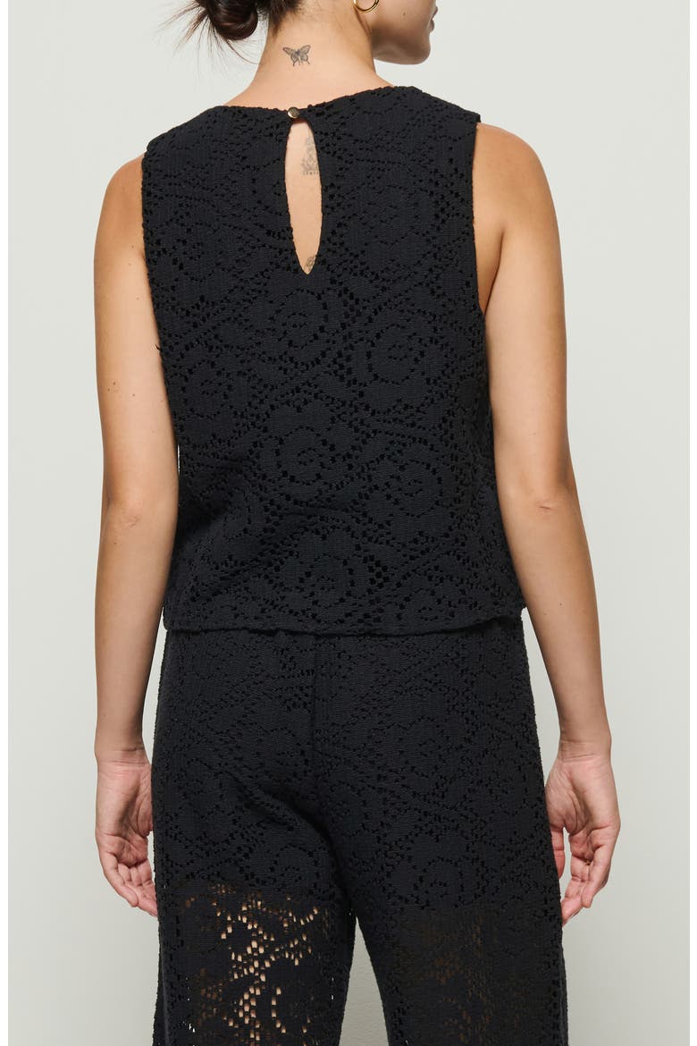 Sheri Lace Tank, Alternate, color, JET BLACK