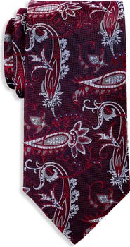 Oak Hill Premium by DXL Big & Tall Paisley Tie