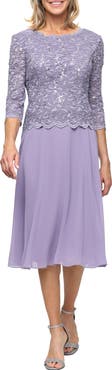 Alex Evenings Faux Two-Piece Cocktail Dress
