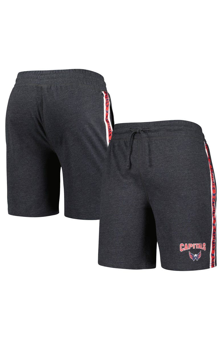 CONCEPTS SPORT Men's Concepts Sport Charcoal Washington Capitals Team Stripe Shorts, Main, color, Charcoal