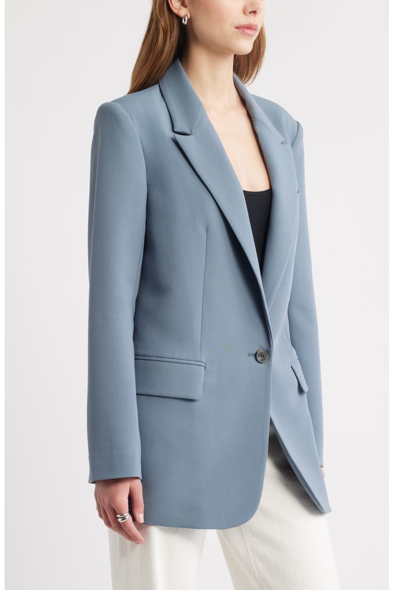 Icon Twill Relaxed Blazer, Alternate, color, BLUE WEATHER