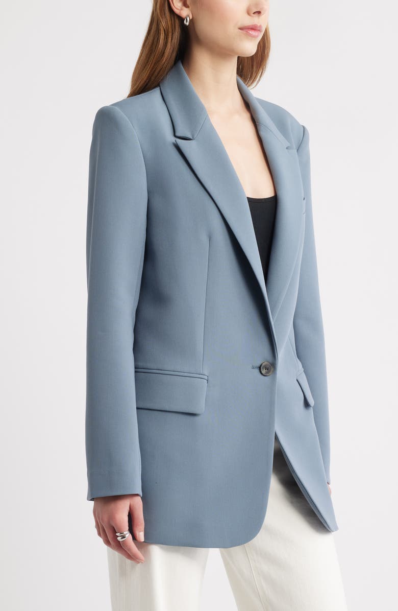 Open Edit The Icon Relaxed Blazer, Alternate, color, Blue Weather