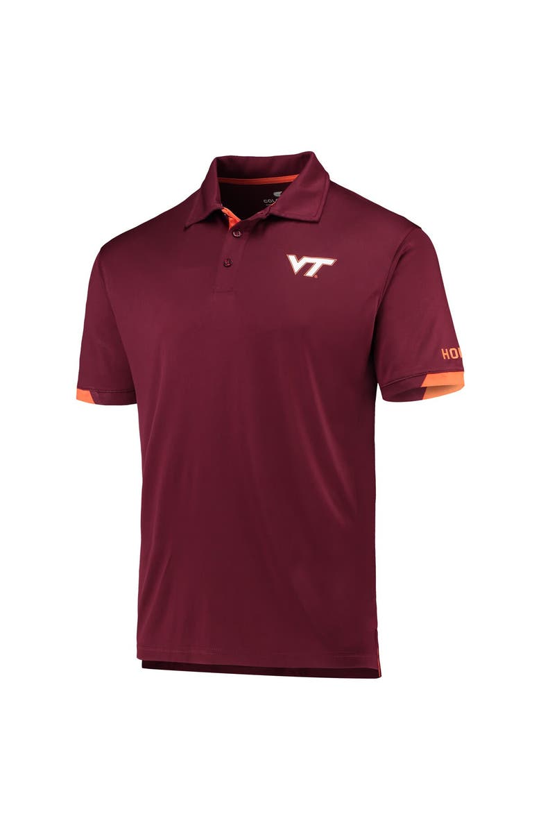 COLOSSEUM Men's Colosseum Maroon Virginia Tech Hokies Santry Lightweight Polo, Alternate, color, Maroon