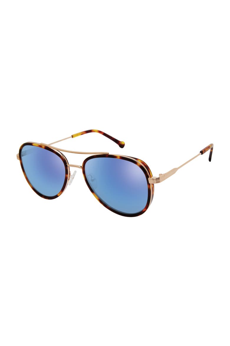 Hampton Sunglasses, Main, color, Tortoise Gold