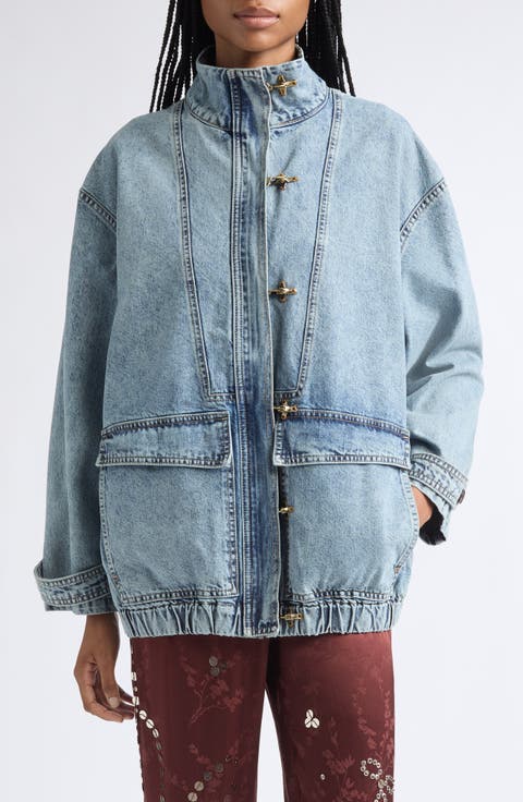 Polca Oversize Cotton Denim Jacket