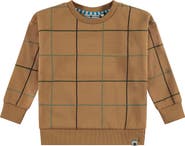 Stains and Stories by Babyface Gridline Pattern Sweatshirt