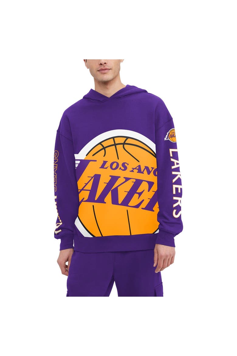 Men's Tommy Jeans Purple Los Angeles Lakers Kenny Pullover Hoodie, Main, color, Purple