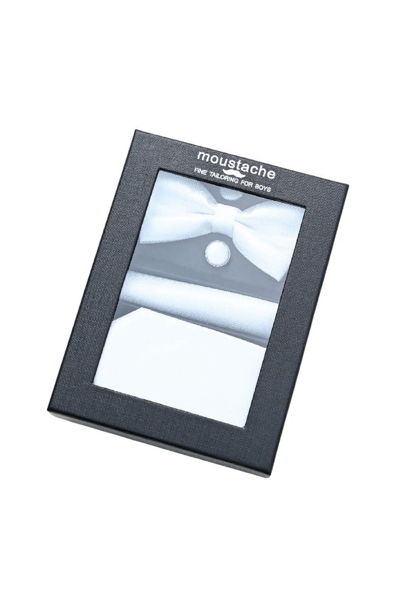 MOUSTACHE Four-piece Tie Set, Alternate, color, White