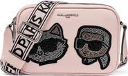 KARL LAGERFELD PARIS Maybelle Karl and Choupette Crossbody Bag