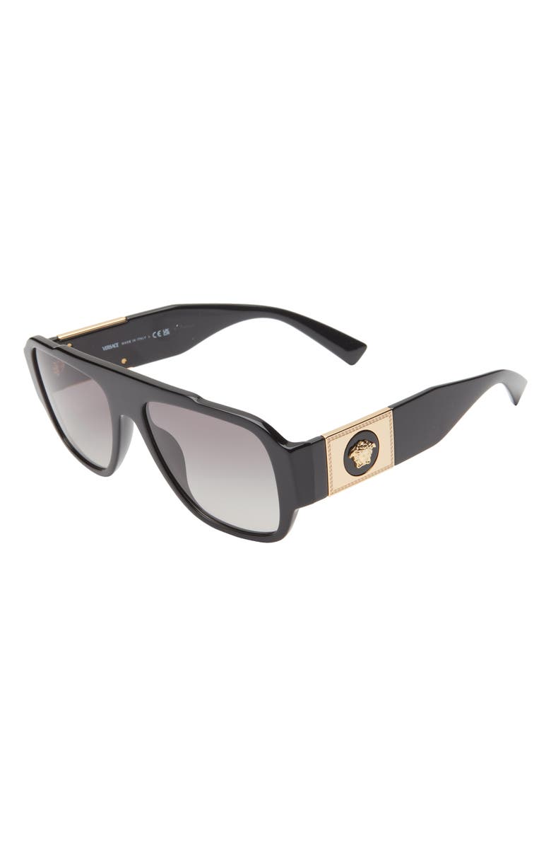 Versace 57mm Shield Sunglasses, Alternate, color, 