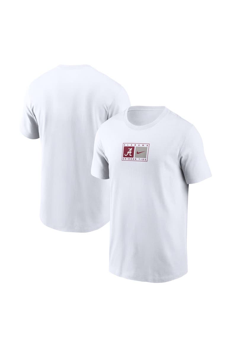 Men's Nike White Alabama Crimson Tide Campus Logo Swoosh T-Shirt, Main, color, White