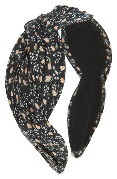 Floral Pleated Headband