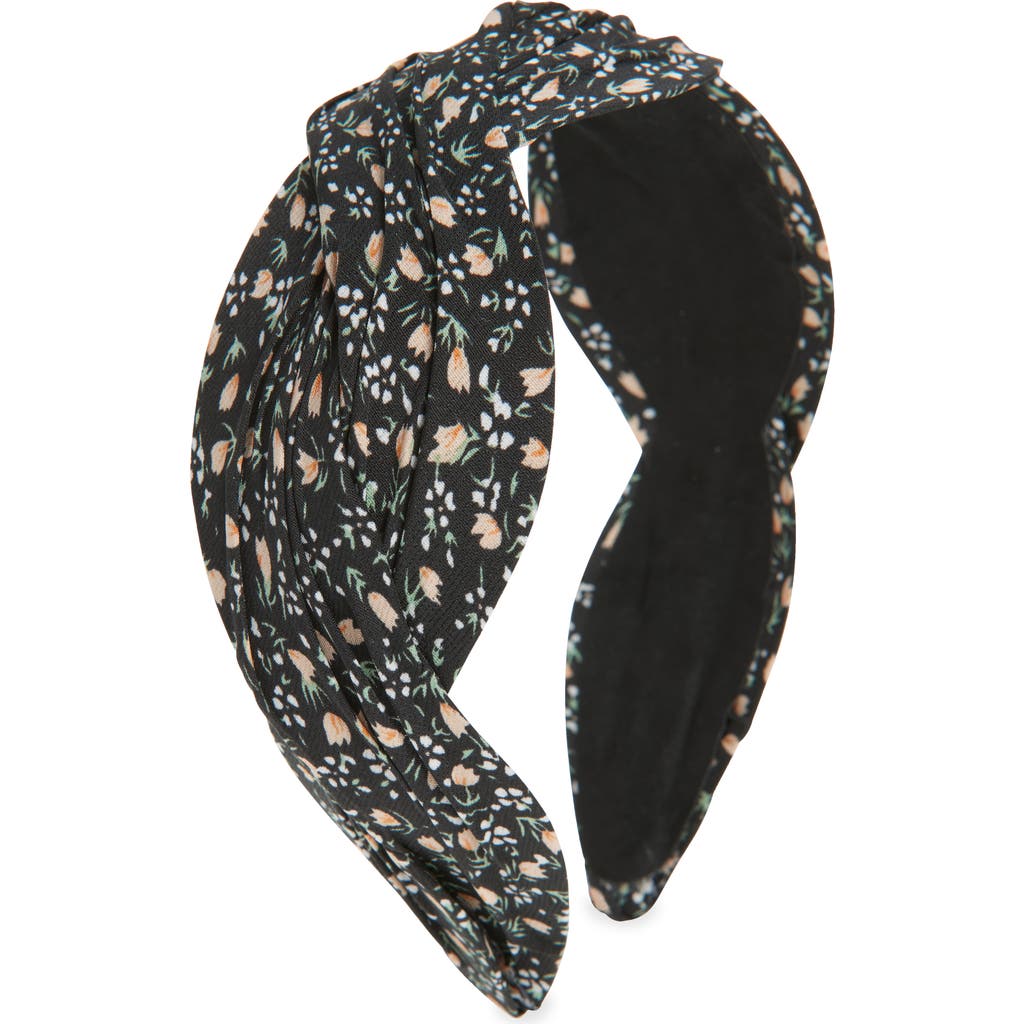 Tasha Floral Pleated Headband