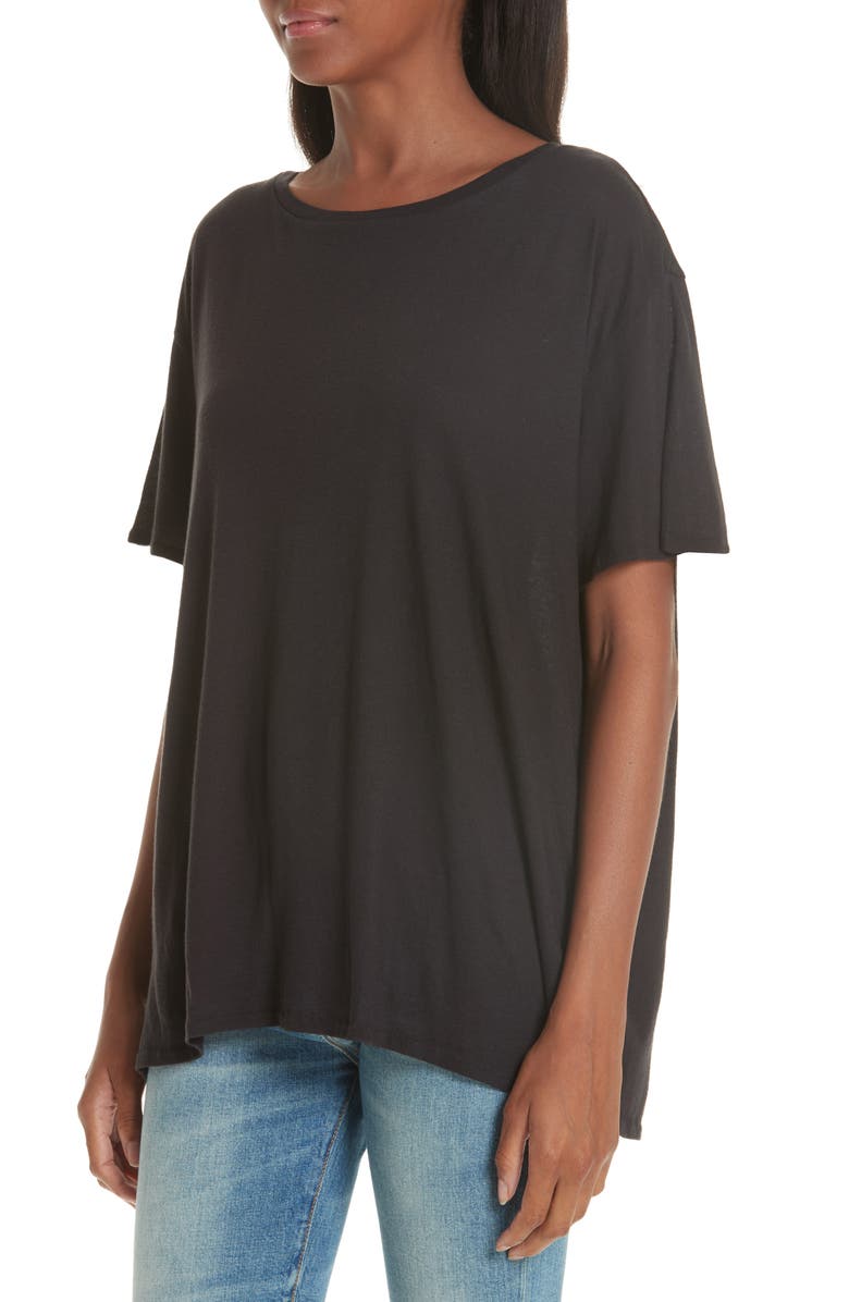 R13 Boy Cotton & Cashmere Tee, Alternate, color, 