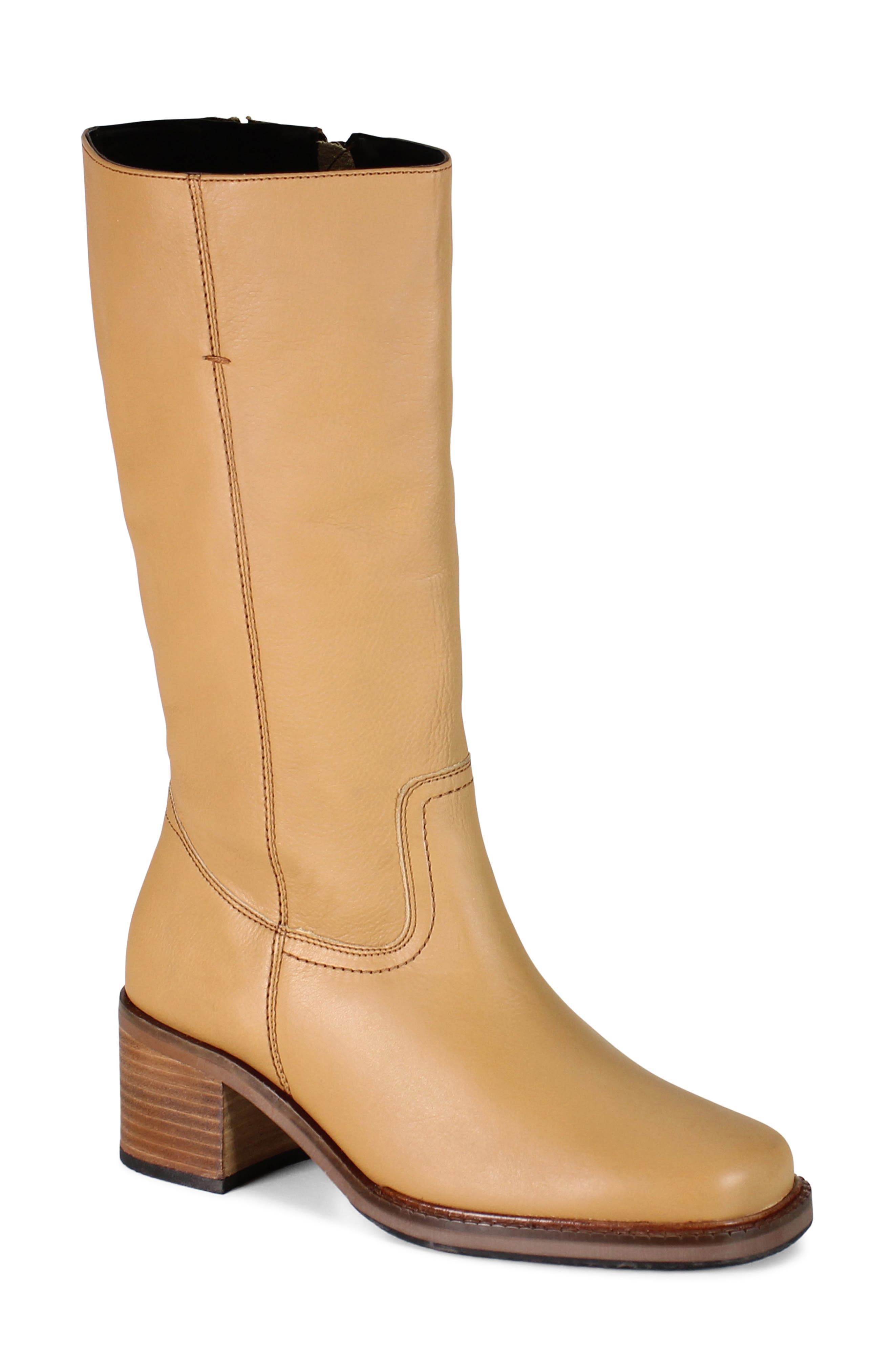 Soo Thing Leather Knee High Boot