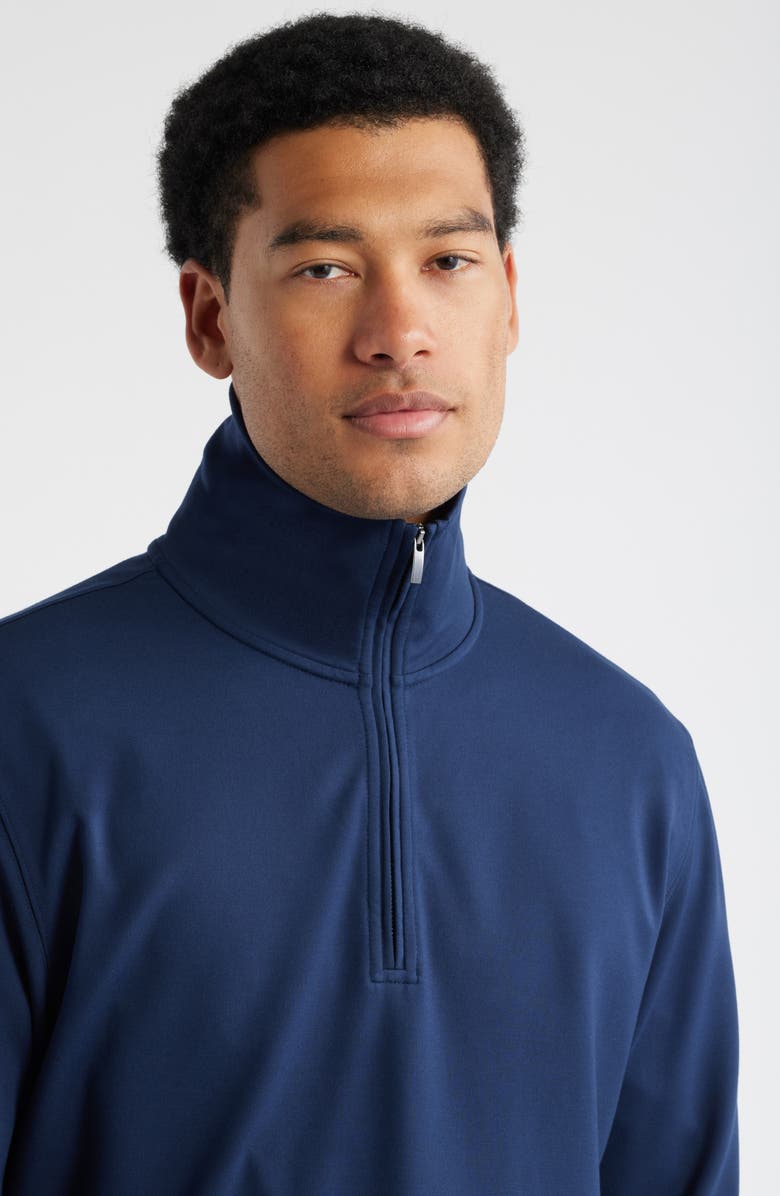 Nordstrom Travel Luxe Quarter Zip Pullover, Alternate, color, Navy Still