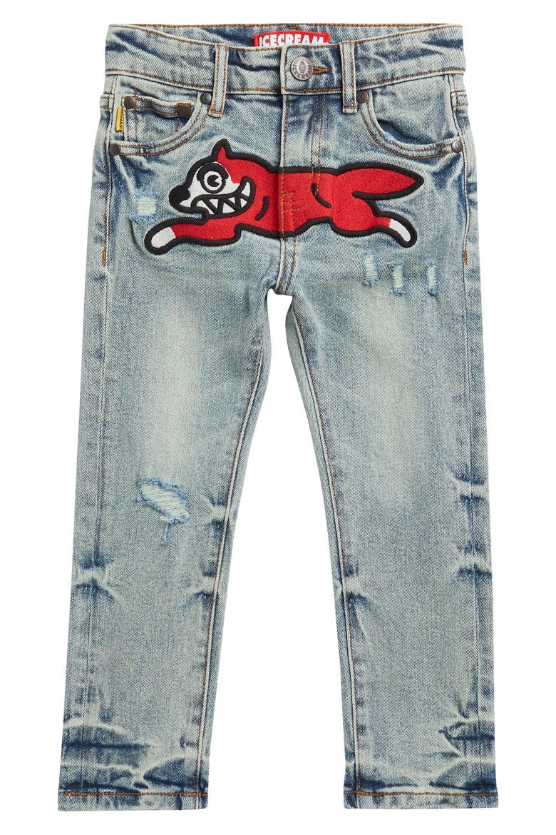 Kids' Combination Running Dog Jeans, Main, color, STARBURST