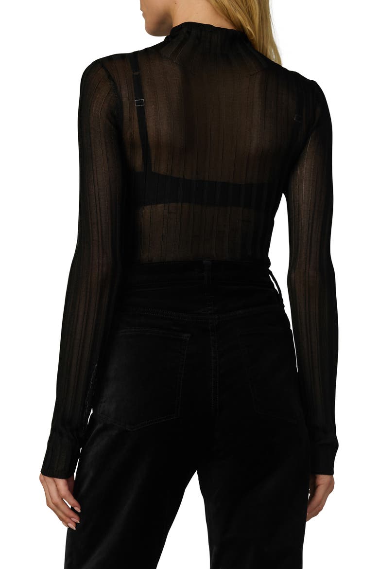 The Lana Ribbed Turtleneck, Alternate, color, BLACK