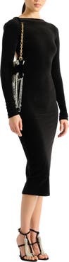 Balmain Long velvet dress