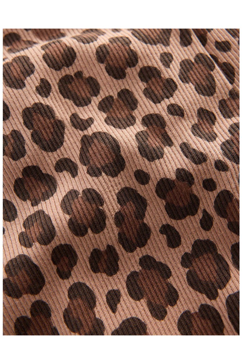 Kids' Ribbed Leggings, Alternate, color, BROWN LEOPARD