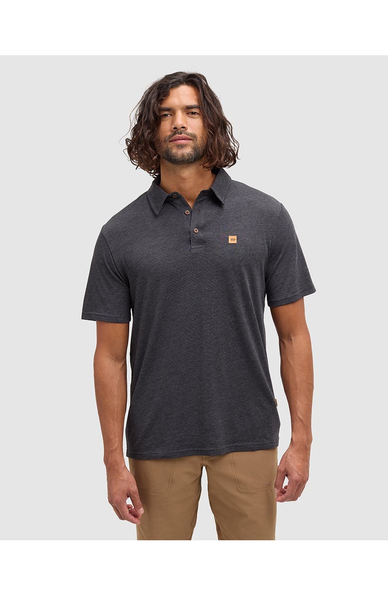 tentree Astir Polo, Main, color, Meteorite Black Heather