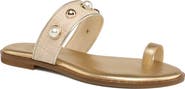 Grace Footwear Symi Woven Embellished Slide Sandal