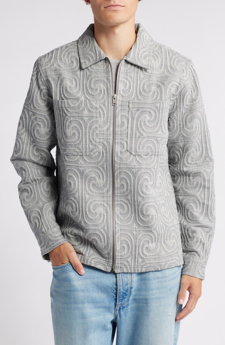 Native Youth Zip Front Jacquard Jacket, Alternate, color, 