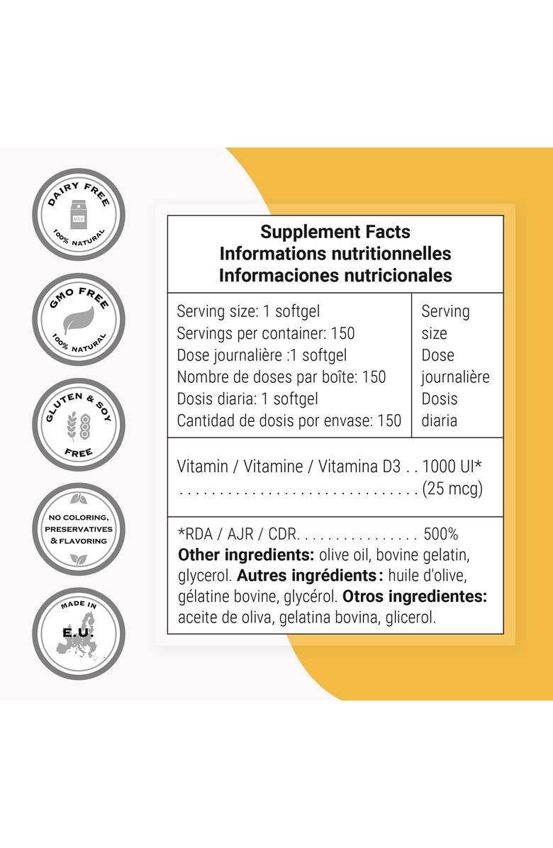 SuperSmart Vitamin D3 1000IU, Alternate, color, 