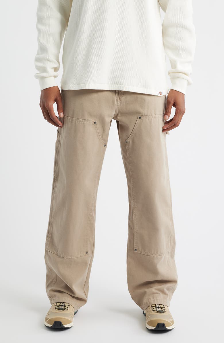 Dickies Double Knee Cotton Canvas Carpenter Pants, Main, color, Desert Sand