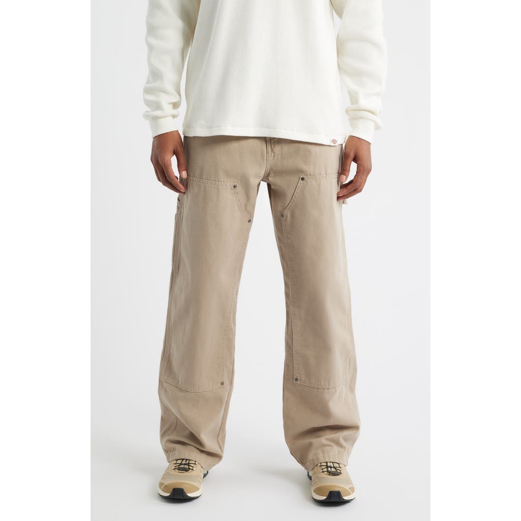 Dickies Double Knee Cotton Canvas Carpenter Pants In Neutral