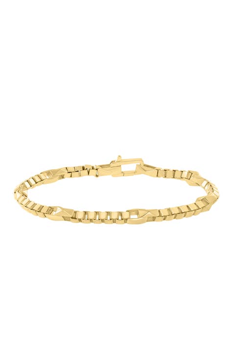 Classic Chain Bracelet in Gold-Plated Sterling Silver