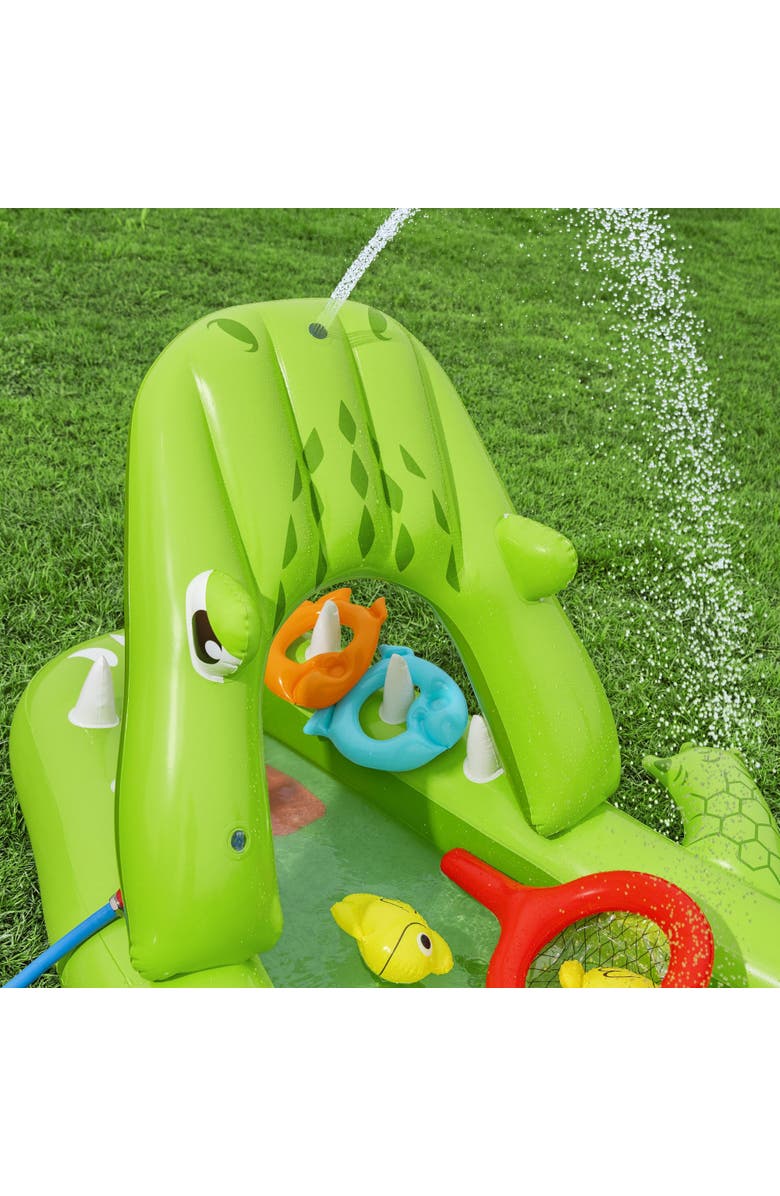 H2OGO! Inflatable Water Play Center & Pool, Later Gator, Alternate, color, Green