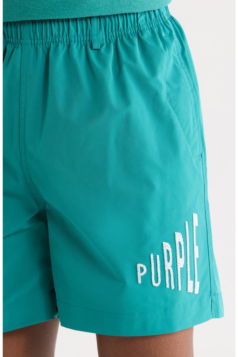 Amplified All Around Water Repellent Drawstring Shorts, Alternate, color, GREEN