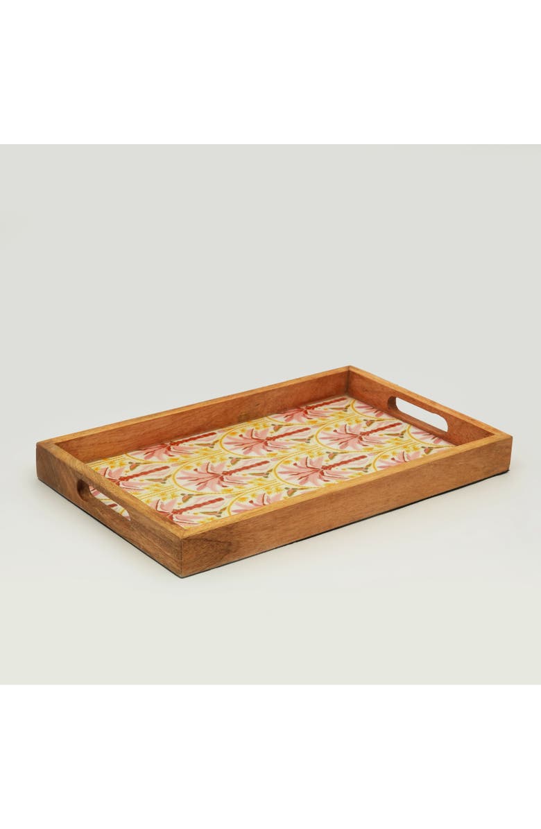 Mela Artisans Pink Summer Inlay Tray, Alternate, color, Pink