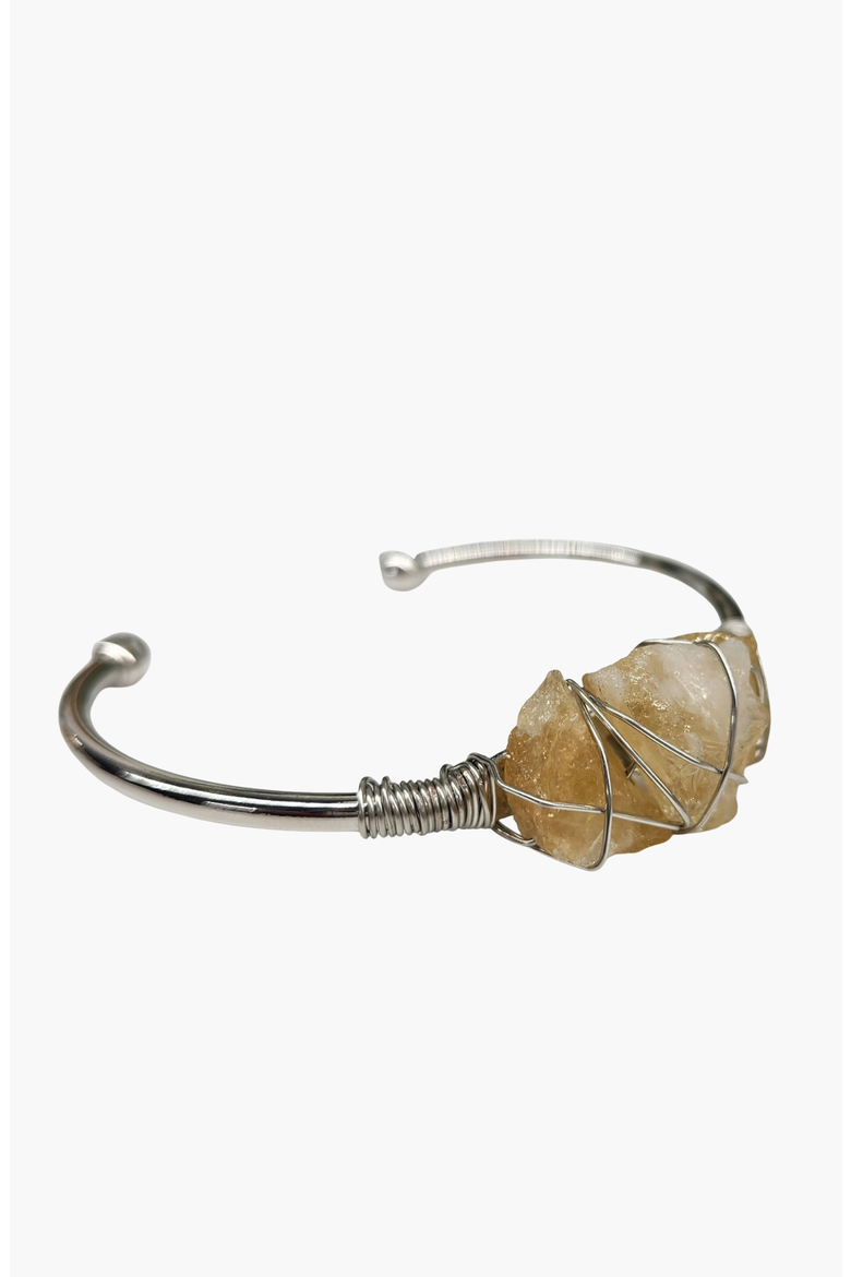 Gemstone Wire Wrapped Bracelet, Alternate, color, Citrine