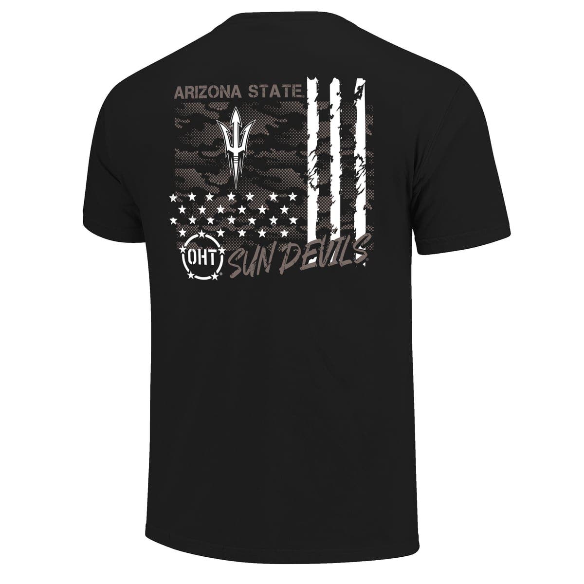 IMAGE ONE Men's Black Arizona State Sun Devils Comfort Colors OHT Camo ...