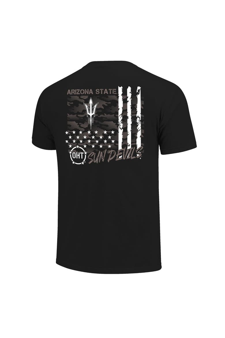 Men's  Black Arizona State Sun Devils Comfort Colors OHT Camo Overlay T-Shirt, Alternate, color, Black