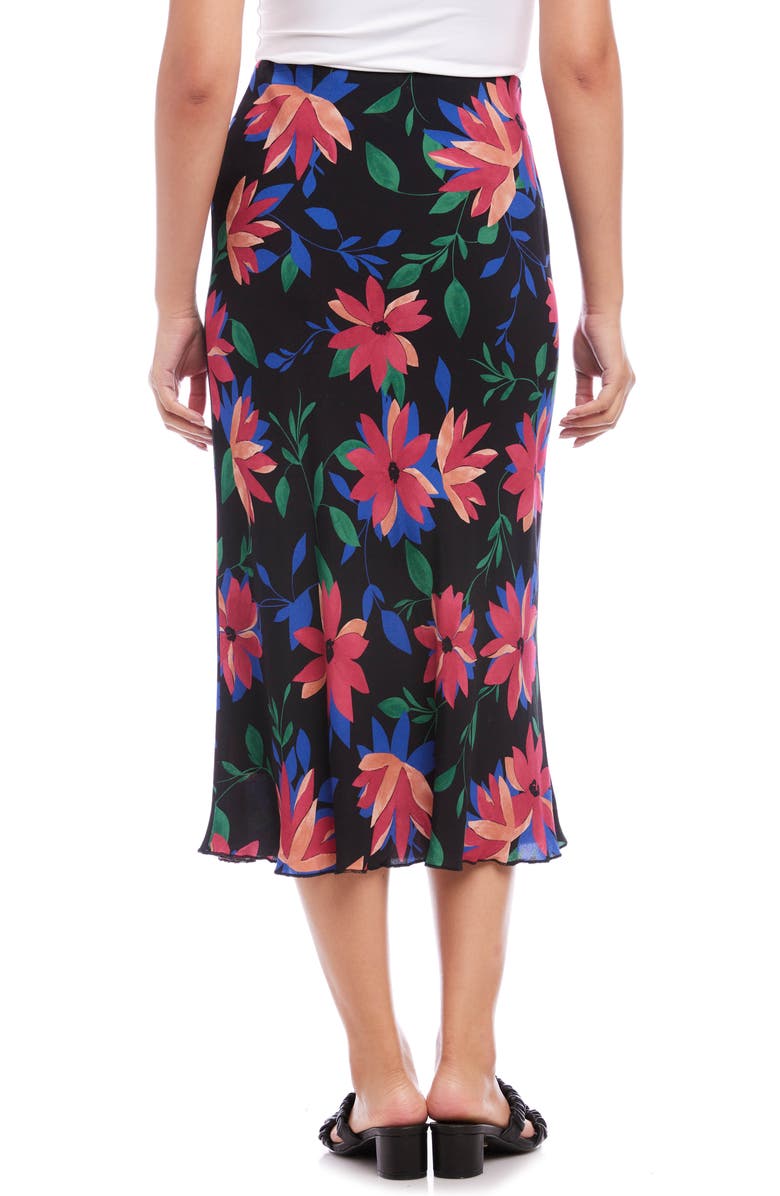 Karen Kane Floral Bias Cut Midi Skirt, Alternate, color, 