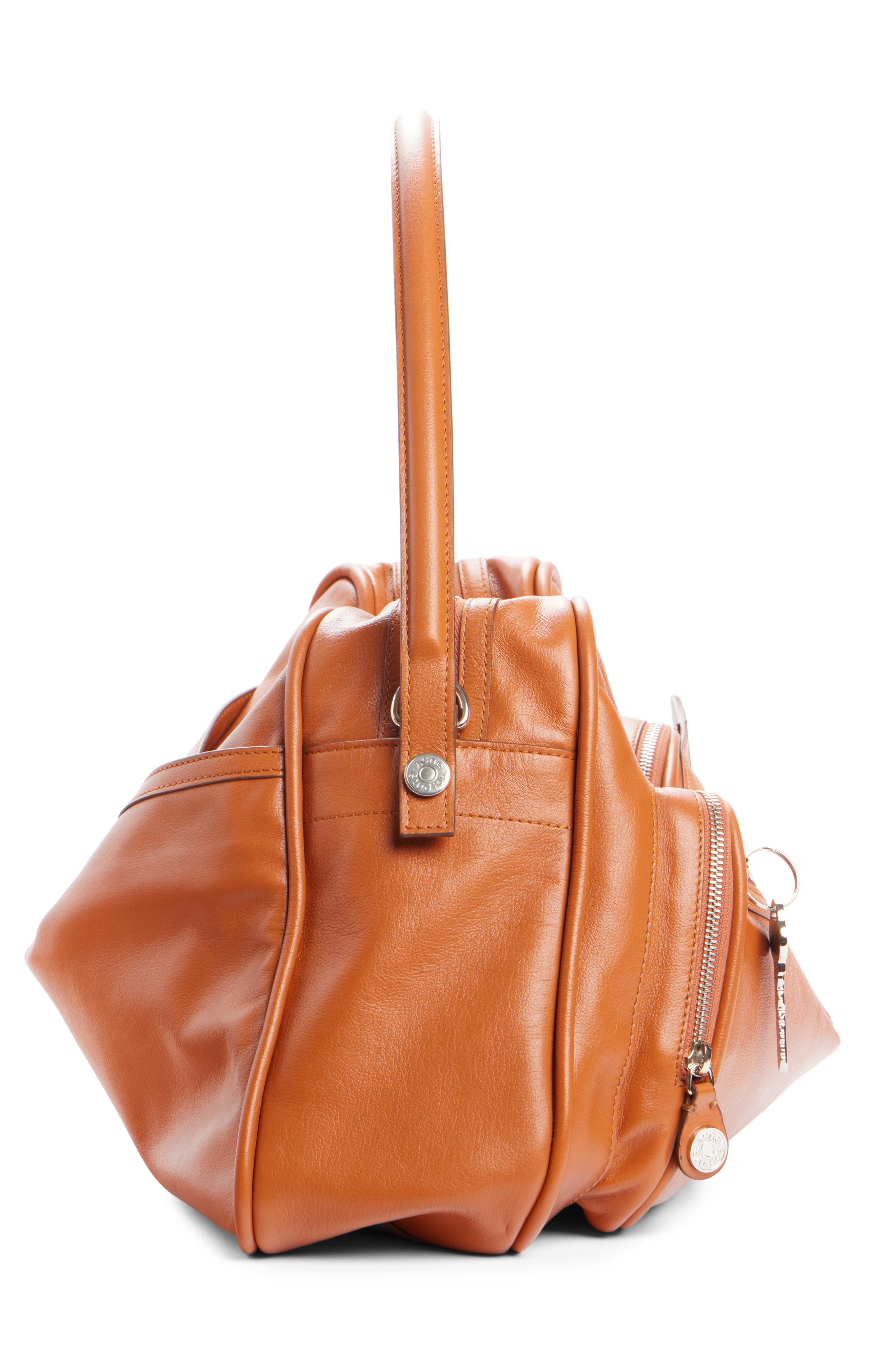 Acne Studios Medium Camero Leather Shoulder Bag, Alternate, color, 