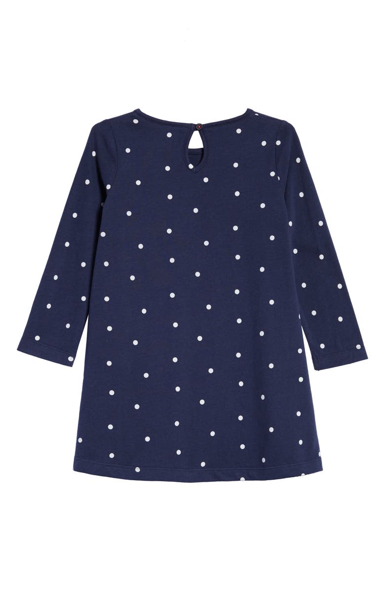 Mini Boden Festive Appliqué Jersey Dress, Alternate, color, 