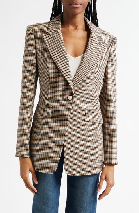 Livvy Houndstooth Dickey Jacket
