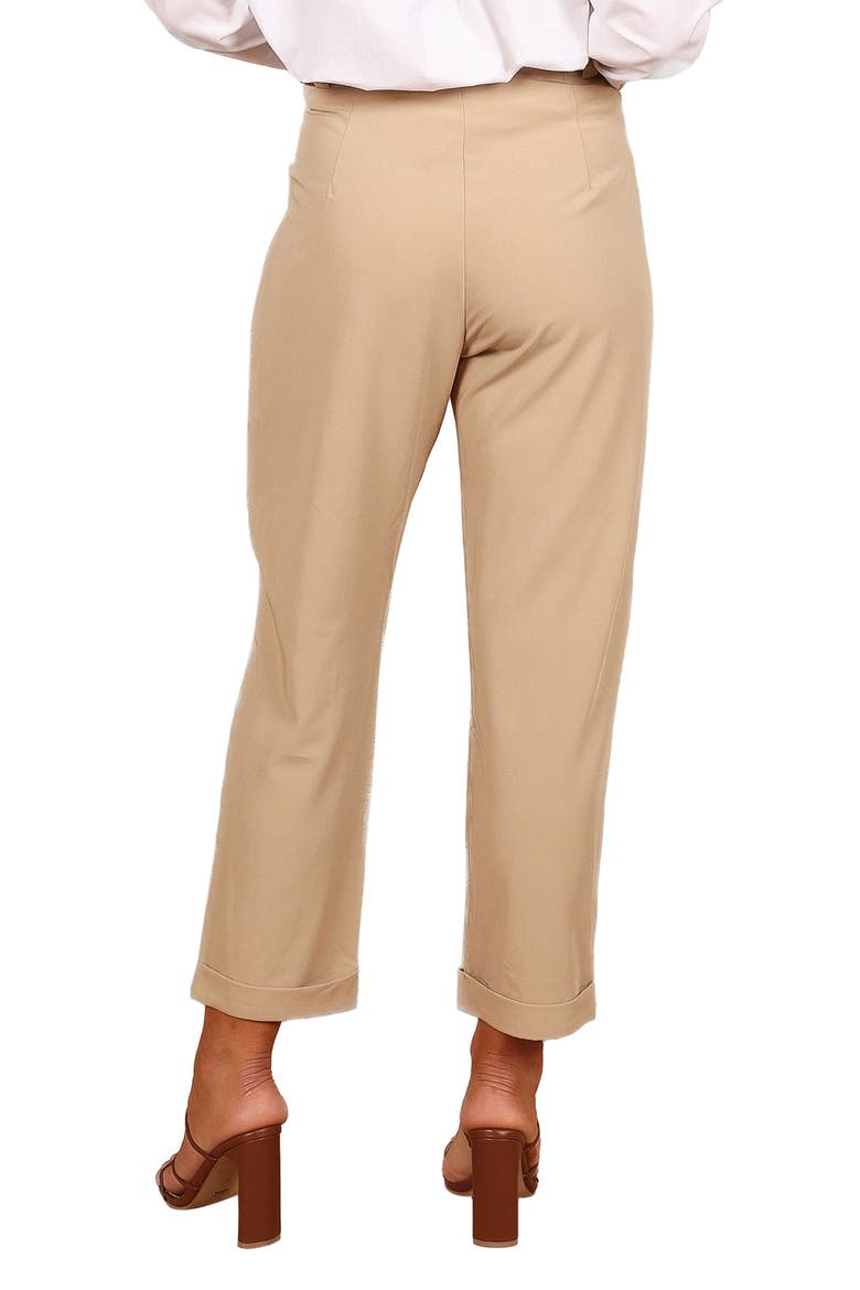 Lexie High Waist Ankle Straight Leg Pants, Alternate, color, BEIGE