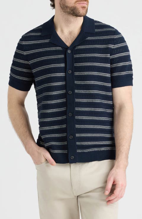 Truman Short Sleeve Knit Sweater Cardigan
