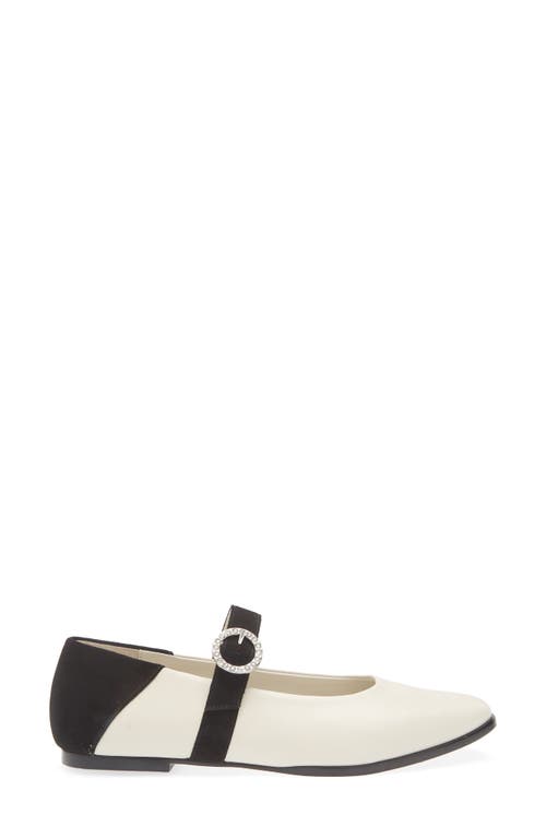Kaanas Gaelle Colorblock Mary Jane Ballet Flat In White