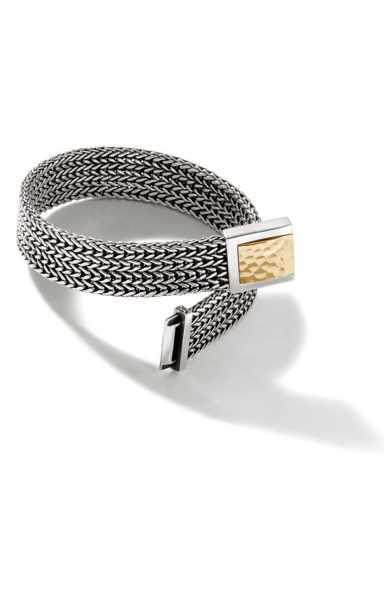 John Hardy Classic Chain Hammered Station Bracelet, Alternate, color, 