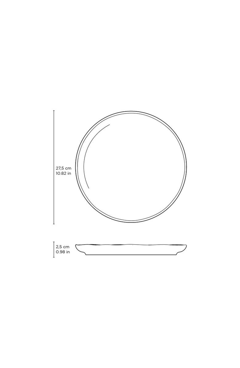 Porto Brasil Dinner Plate Set of 6, Alternate, color, Metallica