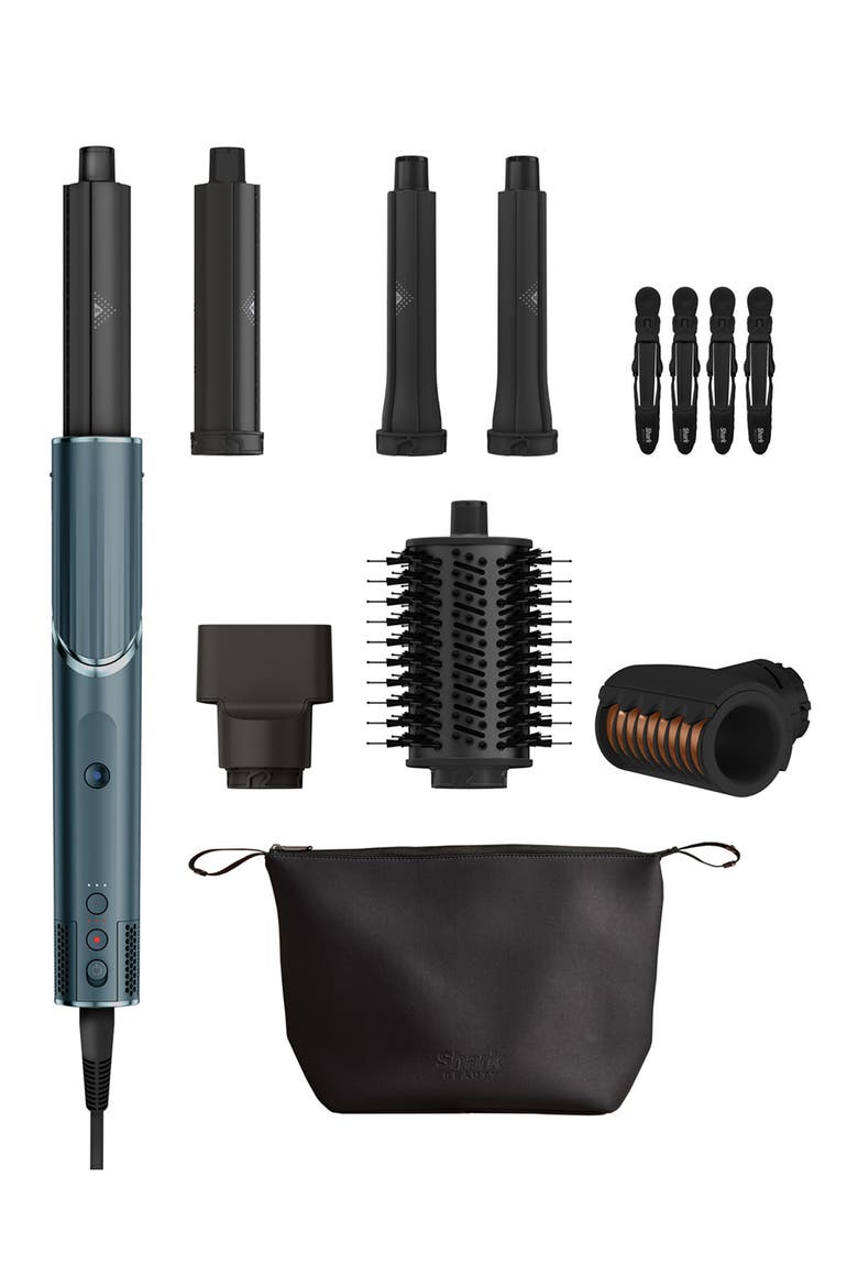 FlexStyle Air Styling & Drying System Gift Set- Refurbished, Main, color, TEAL