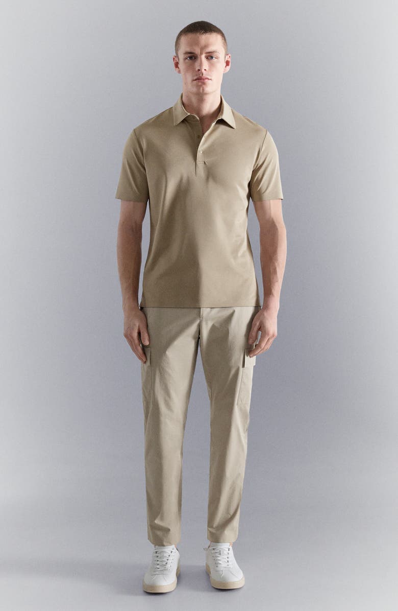 MANGO Slim Fit Coolmax<sup>®</sup> Polo, Alternate, color, Beige