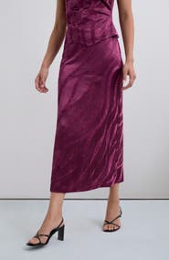 Scalpers Camouvelvet Skirt
