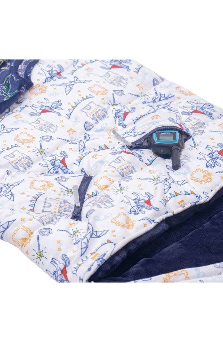 mimish Kids' Sleep-n-Pack Sleeping Bag Backpack, Alternate, color, White Multi